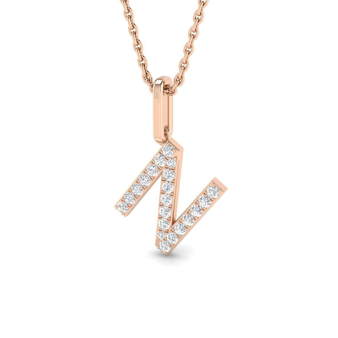 Initials Diamond Ring 0.15ct – SP5171-N – 18k Rose Gold