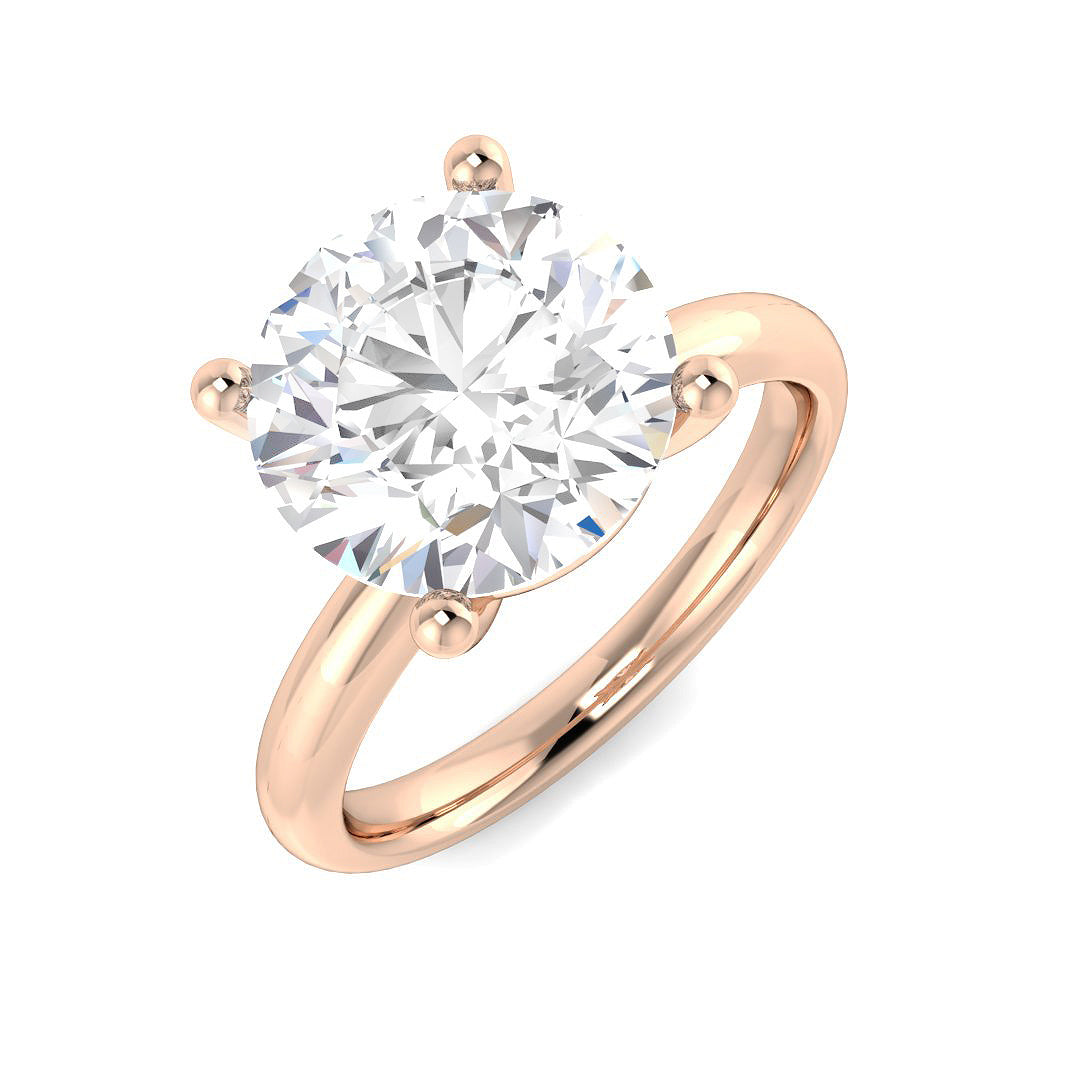 Engagement Lab-Grown Diamond Ring 1.5ct–4.05ct – SR5117 – 18k Rose Gold