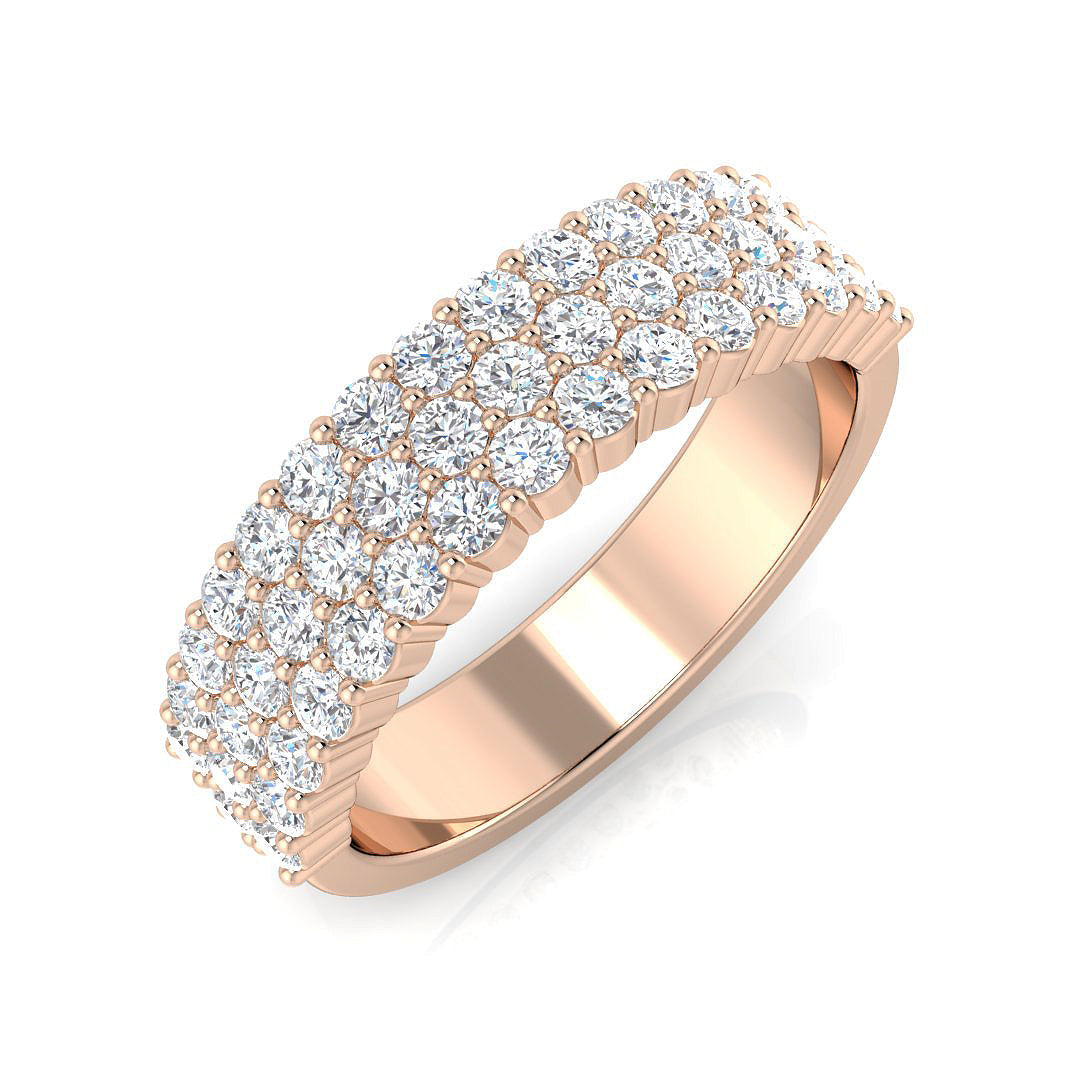 Half Eternity Diamond Ring 0.73ct–0.97ct – BJR0570 – 18k Rose Gold