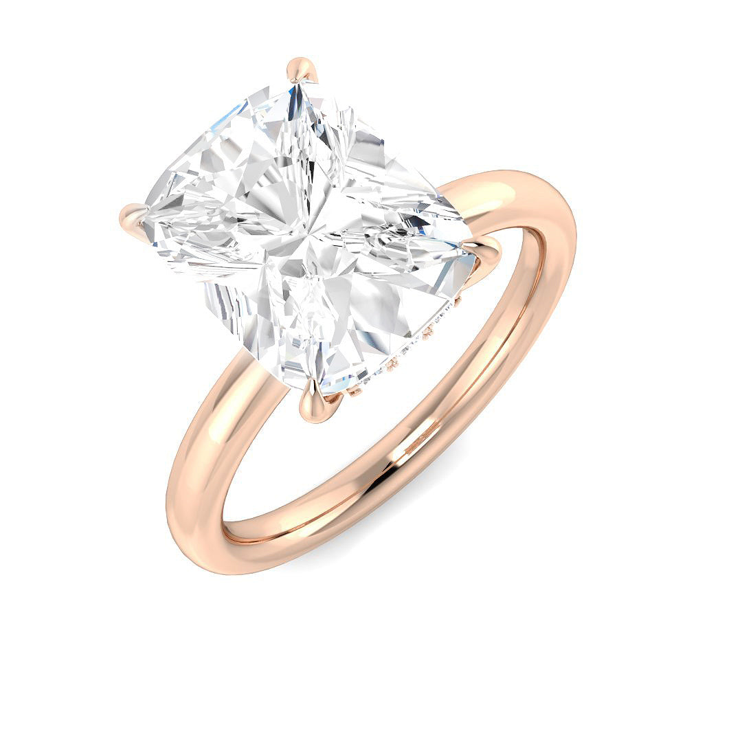 Engagement Lab-Grown Diamond Ring 4.22ct–4.23ct – SR6023 – 18k Rose Gold