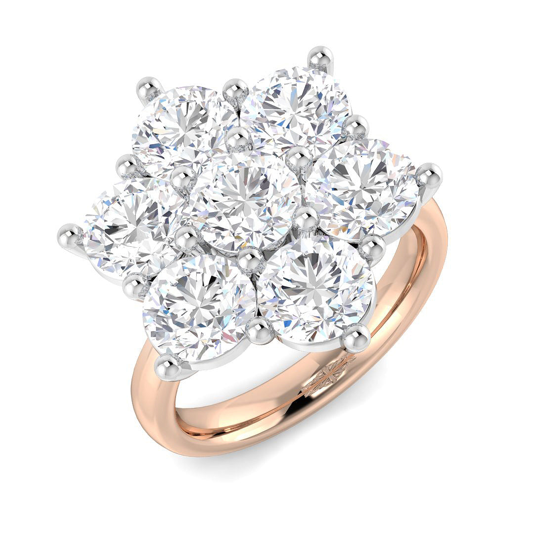 Multi Stone Diamond Ring 0.22ct–4.79ct – SL8523 – 18k Rose Gold