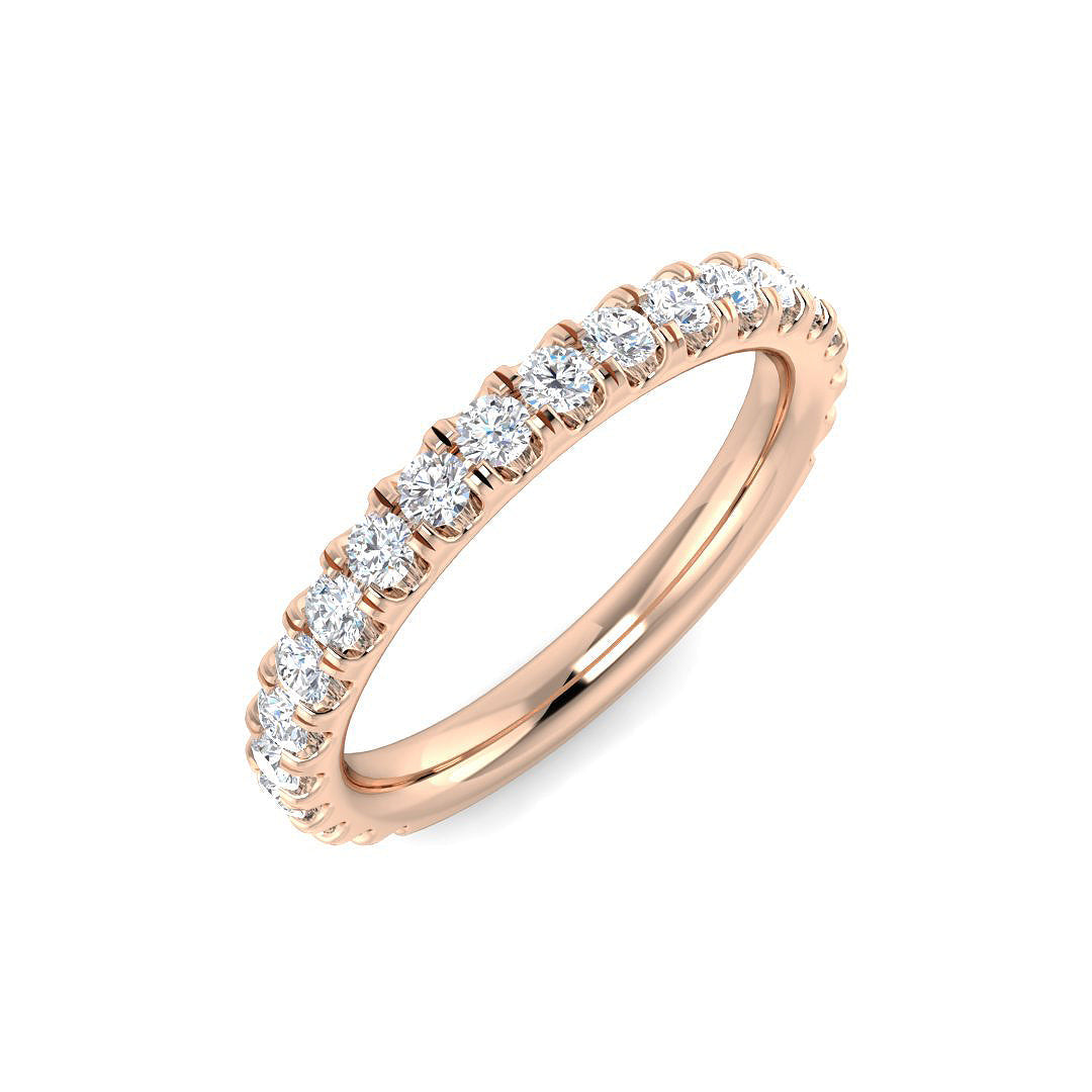 Half Eternity Lab-Grown Diamond Ring 1.12ct – SR4112 – 18k Rose Gold
