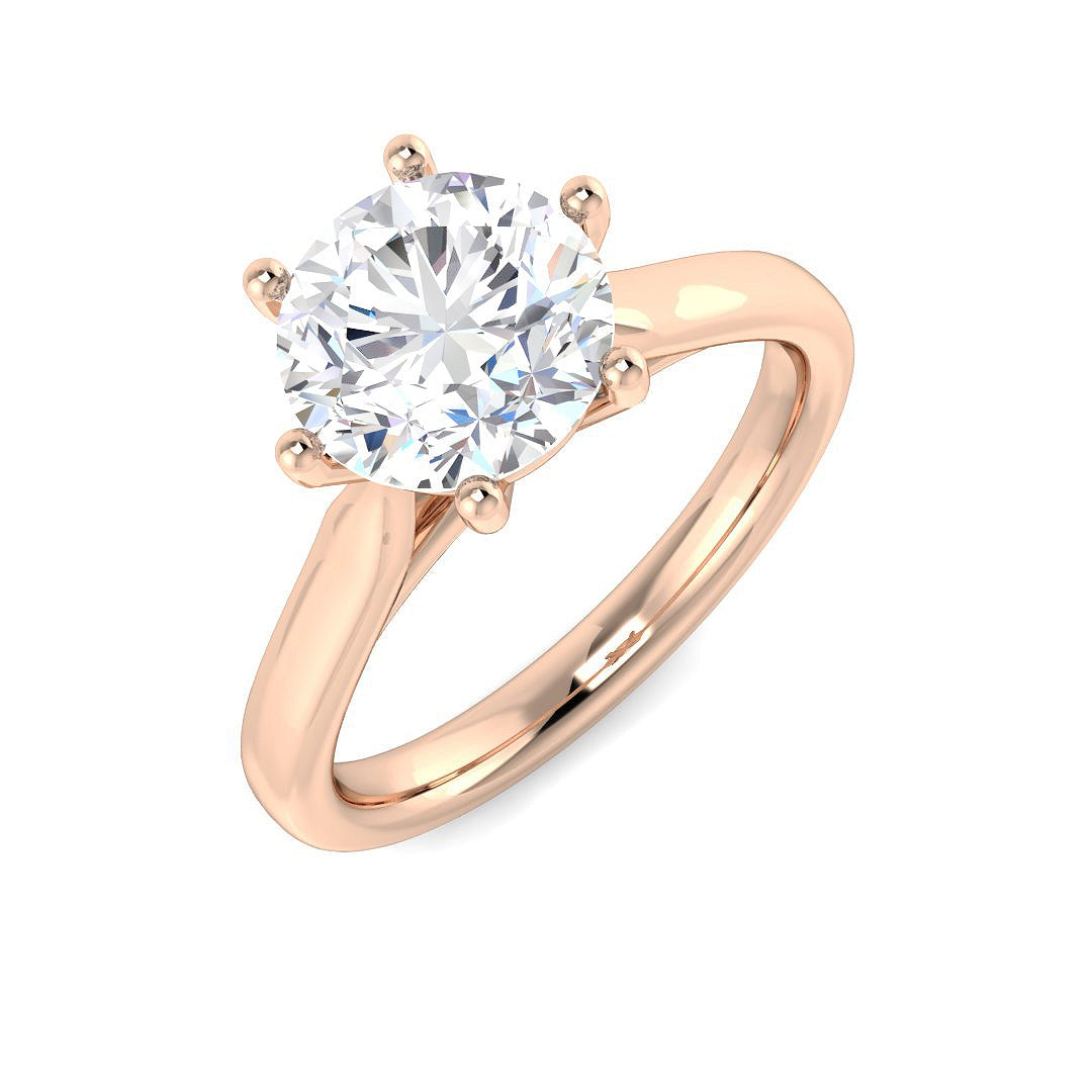 Engagement Lab-Grown Diamond Ring 1.79ct–1.88ct – SR5171 – 18k Rose Gold