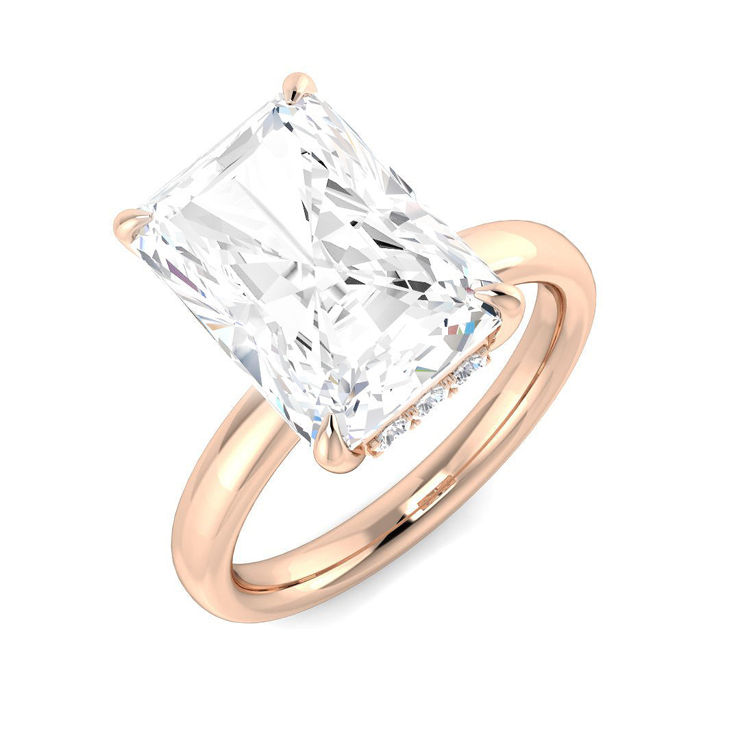 Engagement Lab-Grown Diamond Ring 5.27ct–5.28ct – SR5658-R/C – 9k Rose Gold