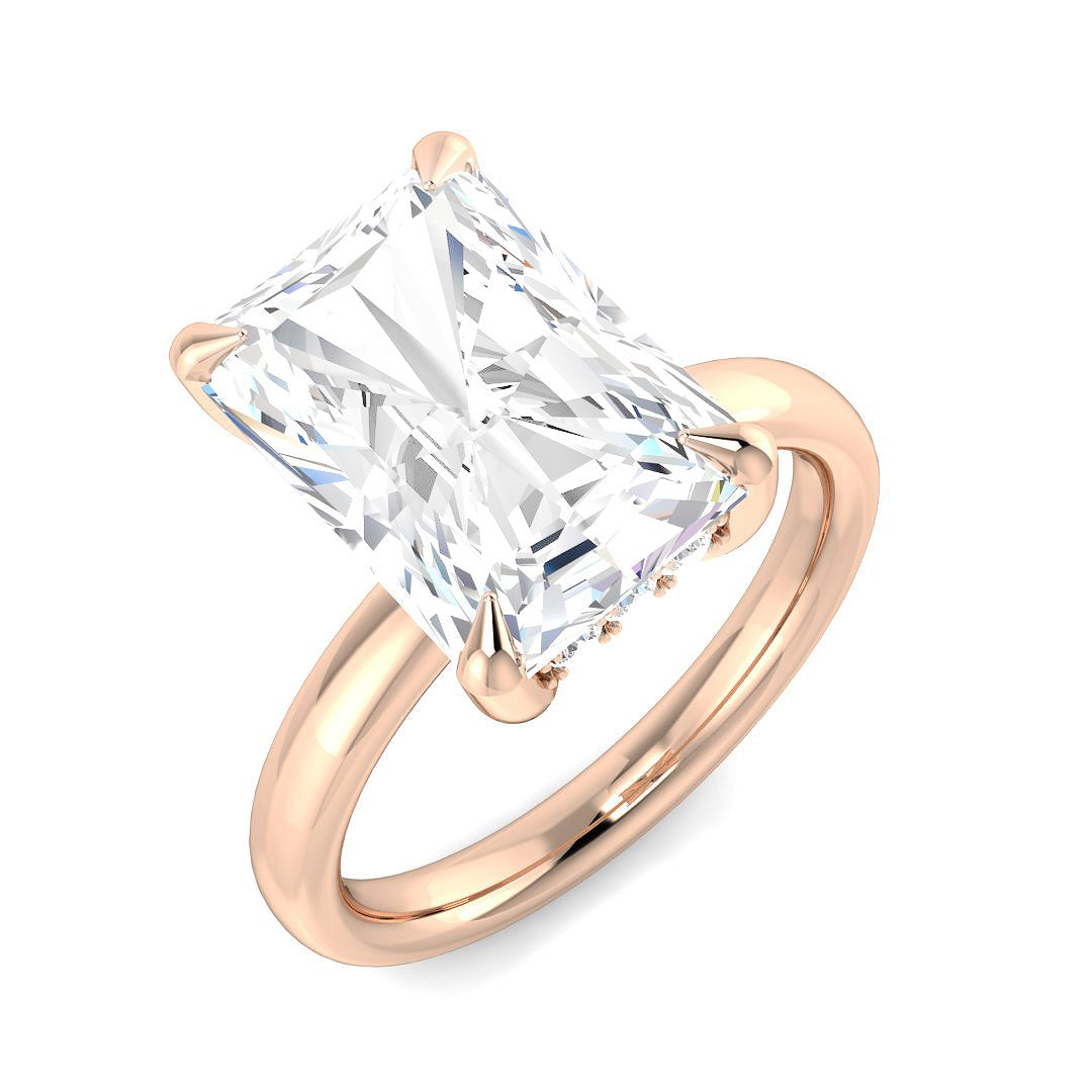 Engagement Lab-Grown Diamond Ring 5.26ct–5.27ct – SR5925 – 18k Rose Gold