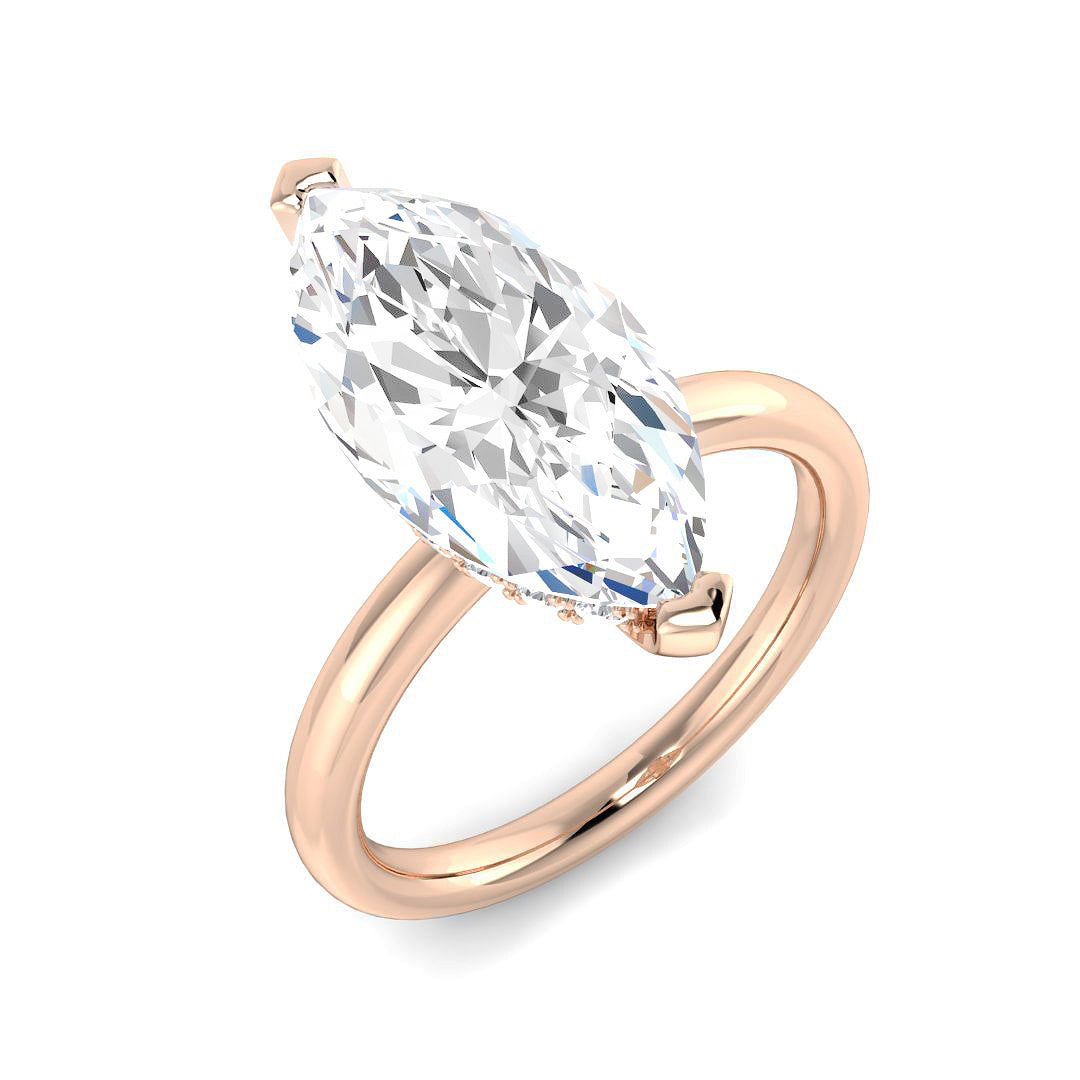 Engagement Lab-Grown Diamond Ring 4.27ct – SR5829 – 18k Rose Gold