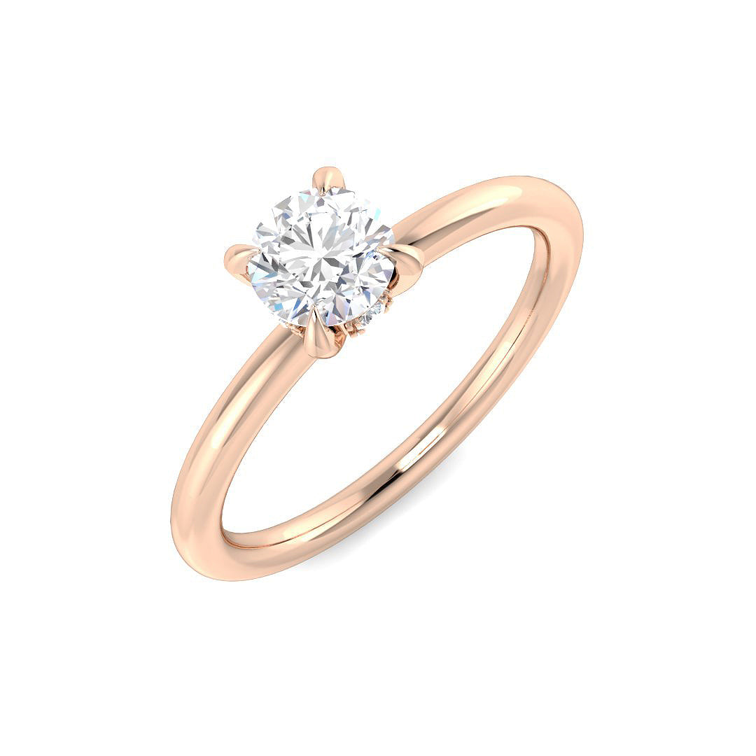 Engagement Diamond Ring 0.54ct – SR6658 – 18k Rose Gold