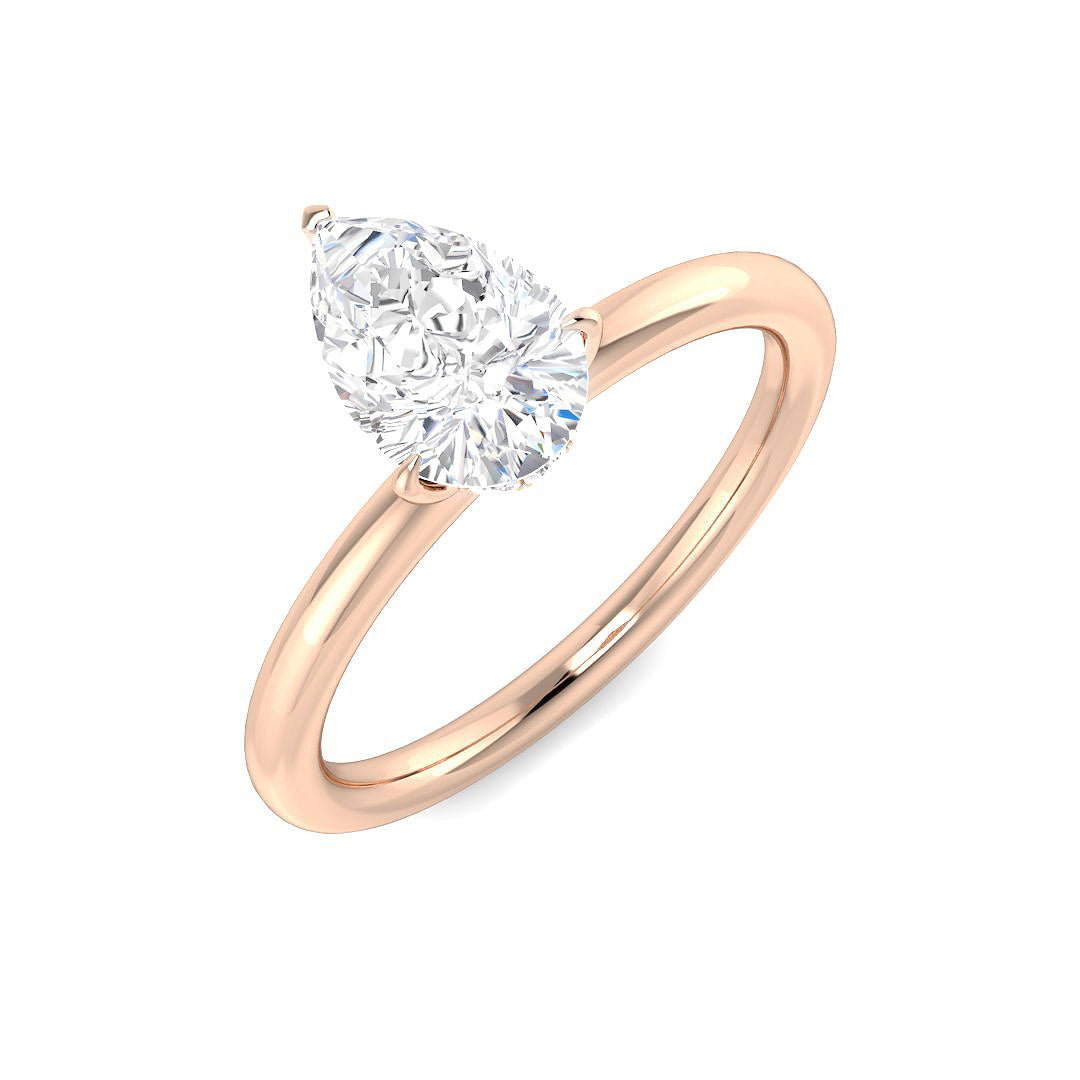 Engagement Lab-Grown Diamond Ring 1.09ct–1.12ct – SR5679 – 18k Rose Gold
