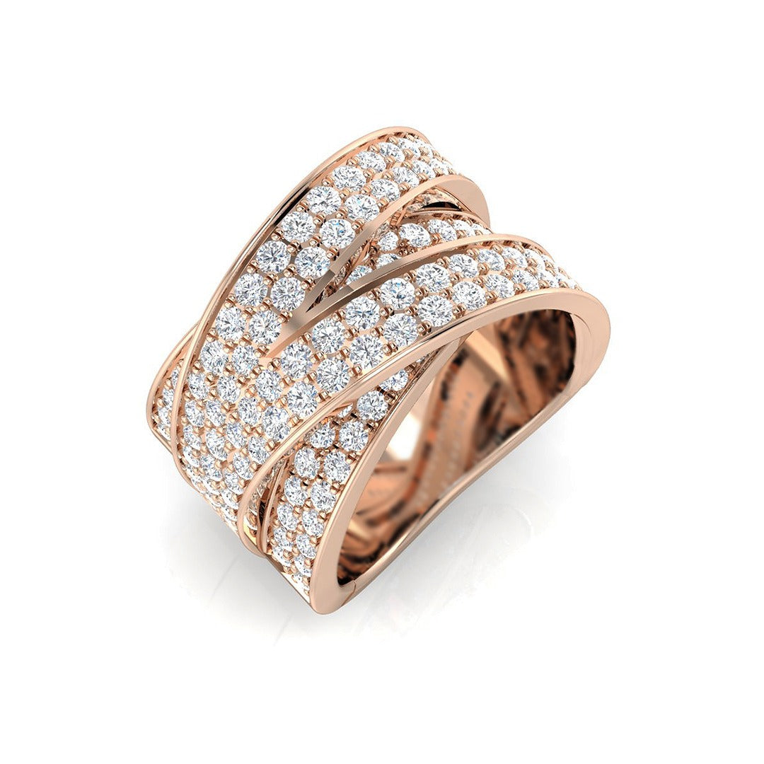 Pave Diamond Ring 2.06ct – XYR10787 – 18k Rose Gold