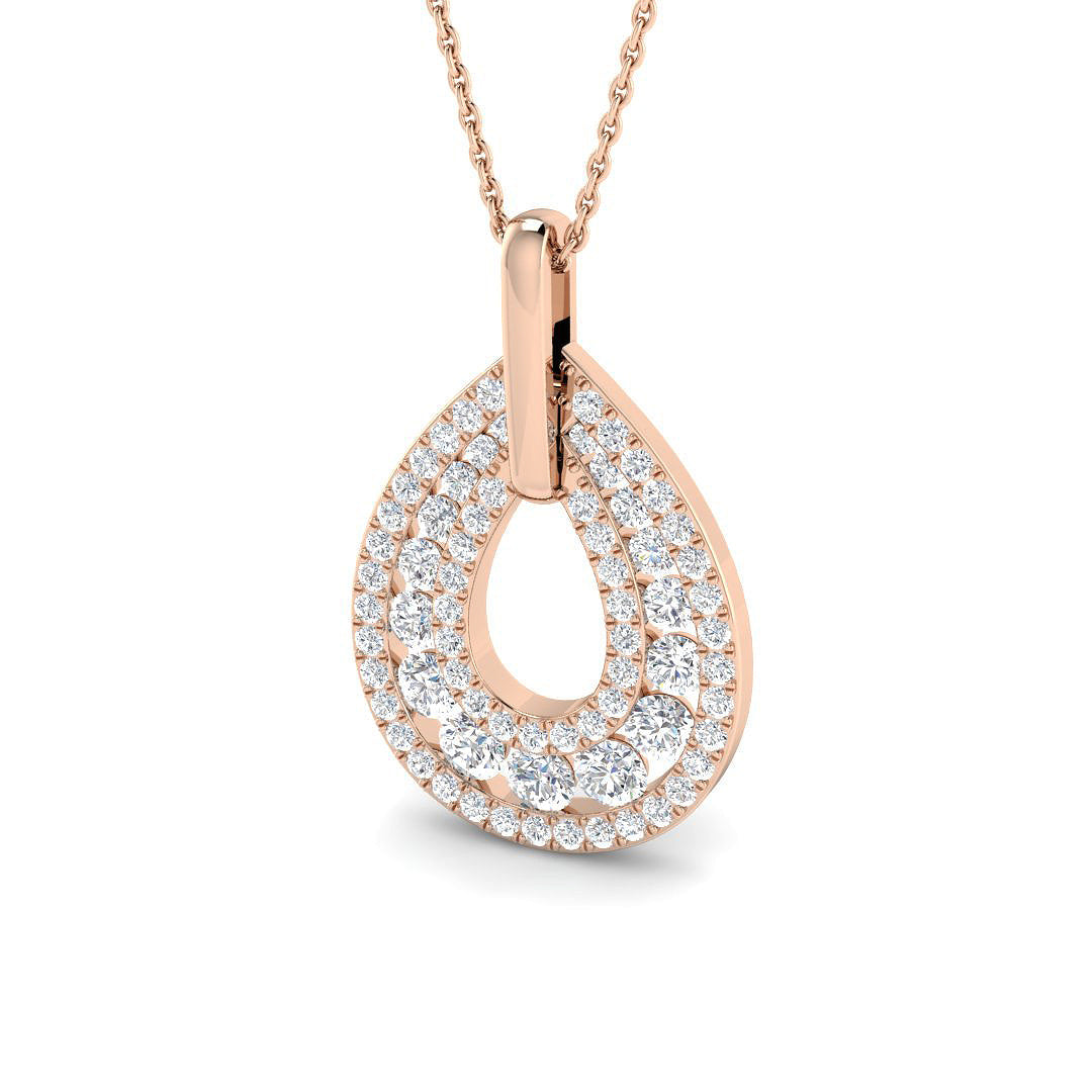 Shape Diamond Ring 0.75ct–1.55ct – SP6887 – 18k Rose Gold