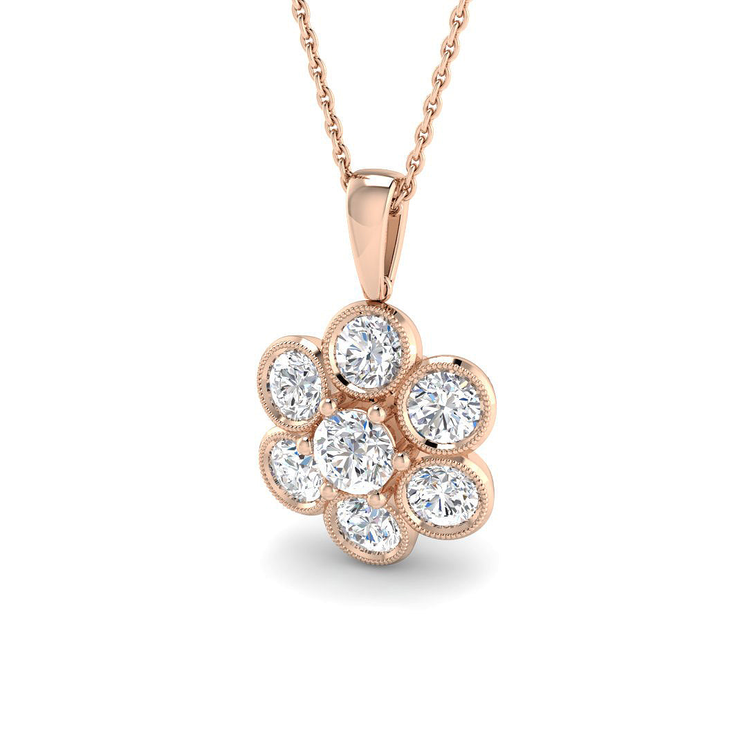 Cluster Diamond Ring 1.94ct – SP6724 – 18k Rose Gold