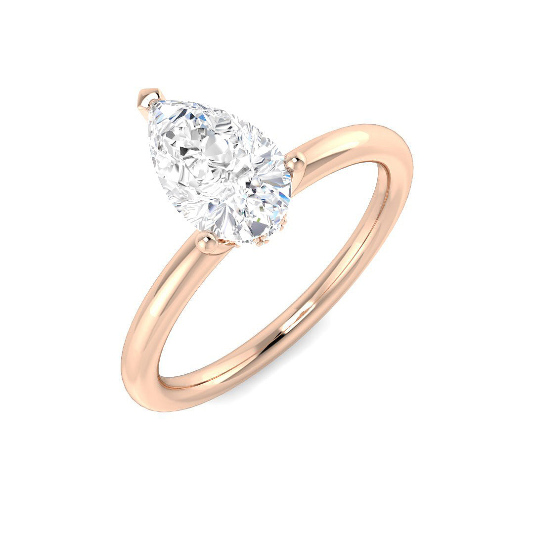 Engagement Lab-Grown Diamond Ring 1.11ct – SR5883 – 18k Rose Gold