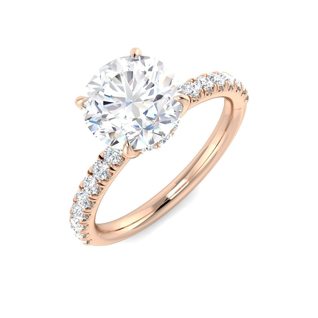 Engagement Diamond Ring 2.39ct–2.46ct – SR5644 – 18k Rose Gold