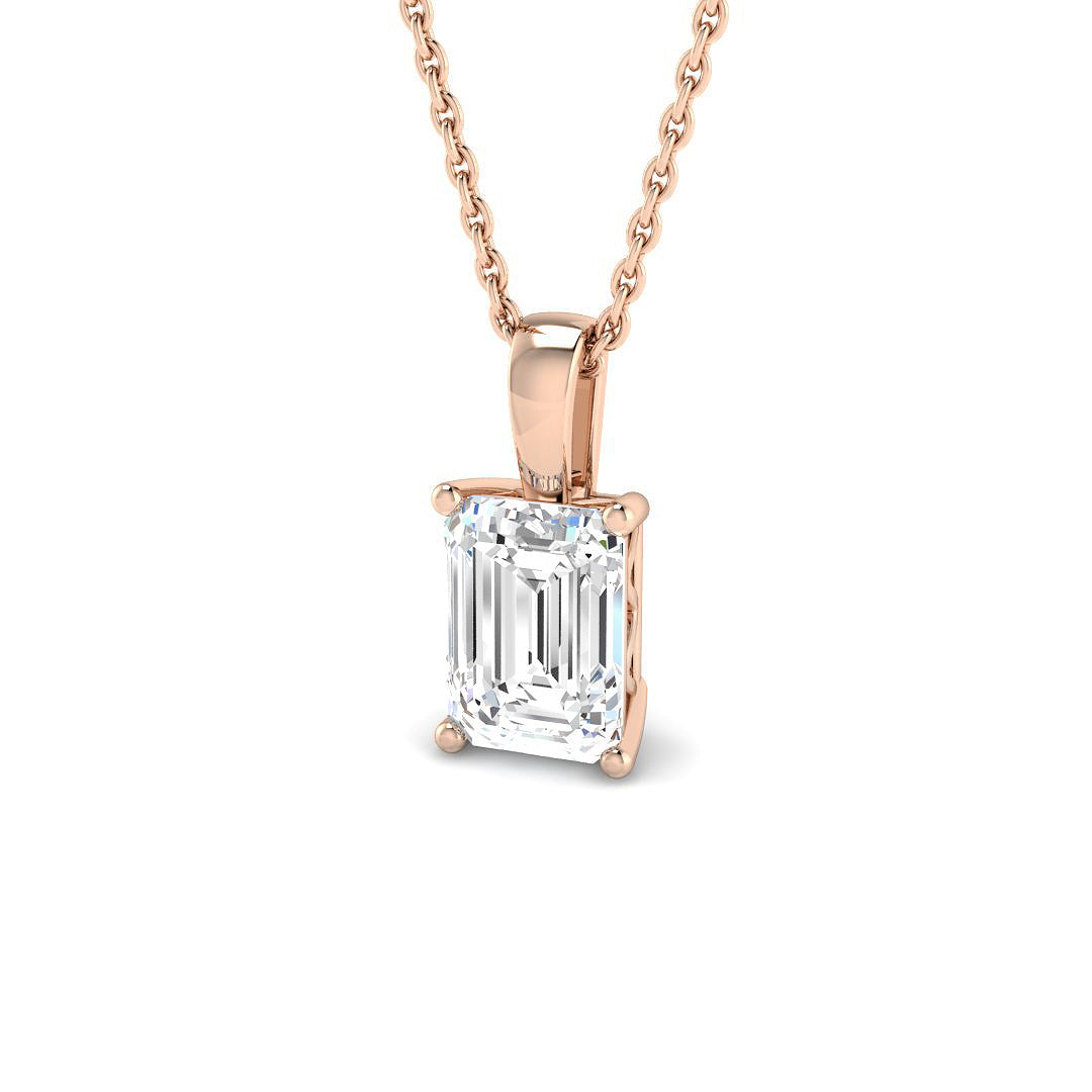 Solitaire Lab-Grown Diamond Ring 1.5ct–1.54ct – SP6773 – 18k Rose Gold