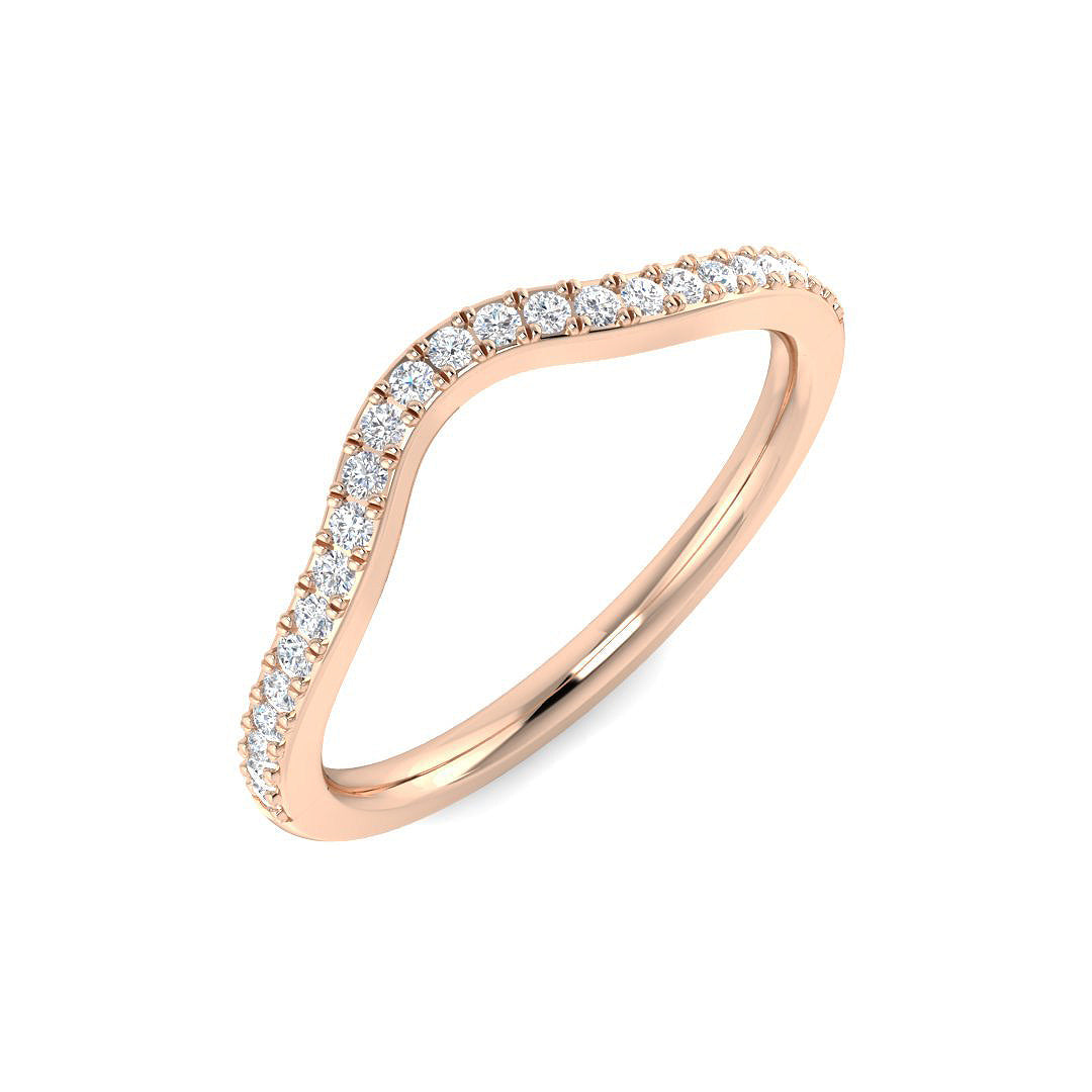 Wishbone Diamond Ring 0.16ct – SL8787B – 18k Rose Gold