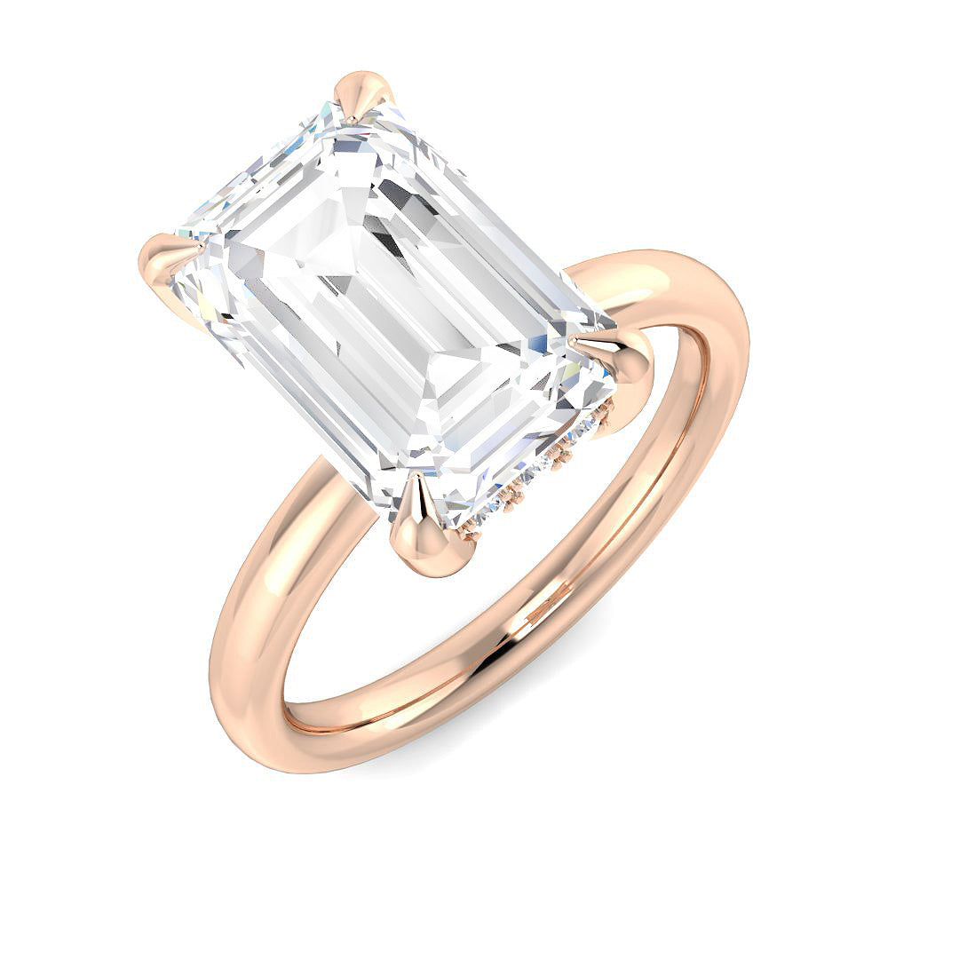 Engagement Lab-Grown Diamond Ring 5.25ct – SR5986 – 18k Rose Gold