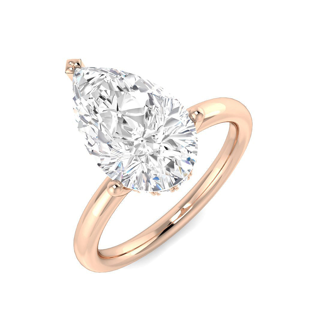 Engagement Lab-Grown Diamond Ring 3.19ct – SR5885 – 18k Rose Gold
