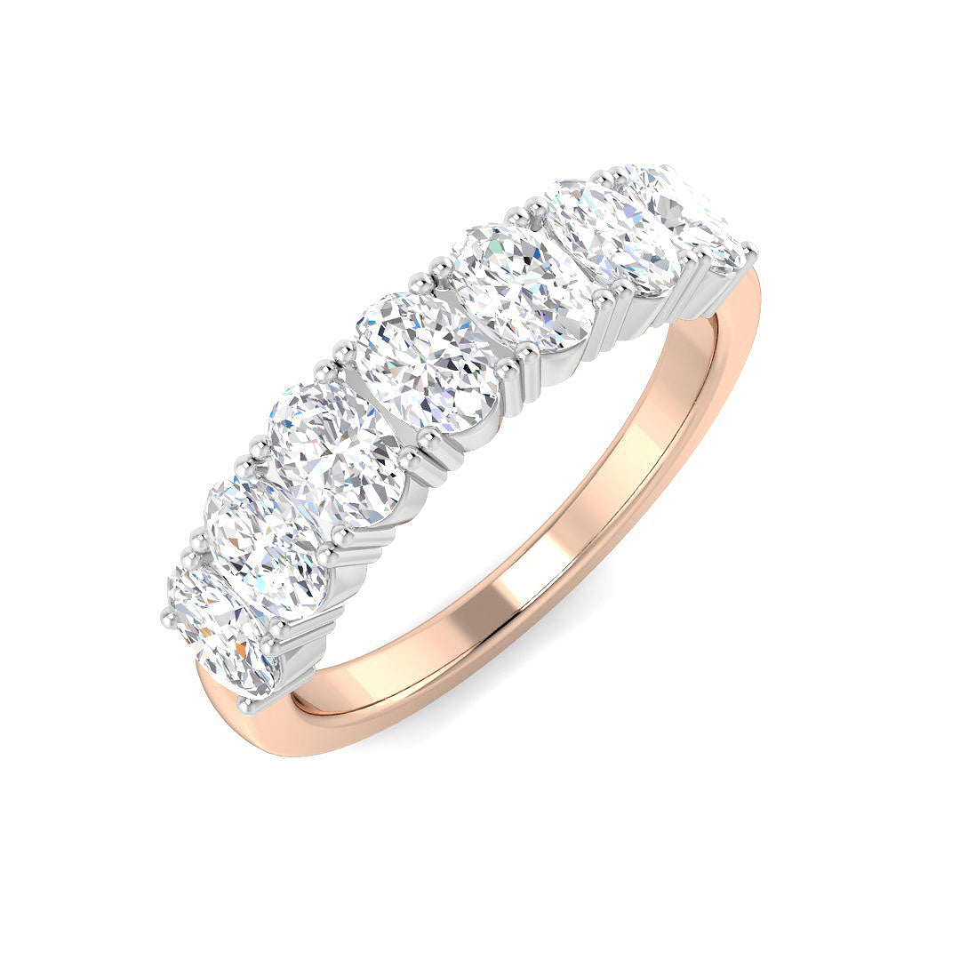 Multi Stone Diamond Ring 1.05ct–1.57ct – SR4383 – 18k Rose Gold