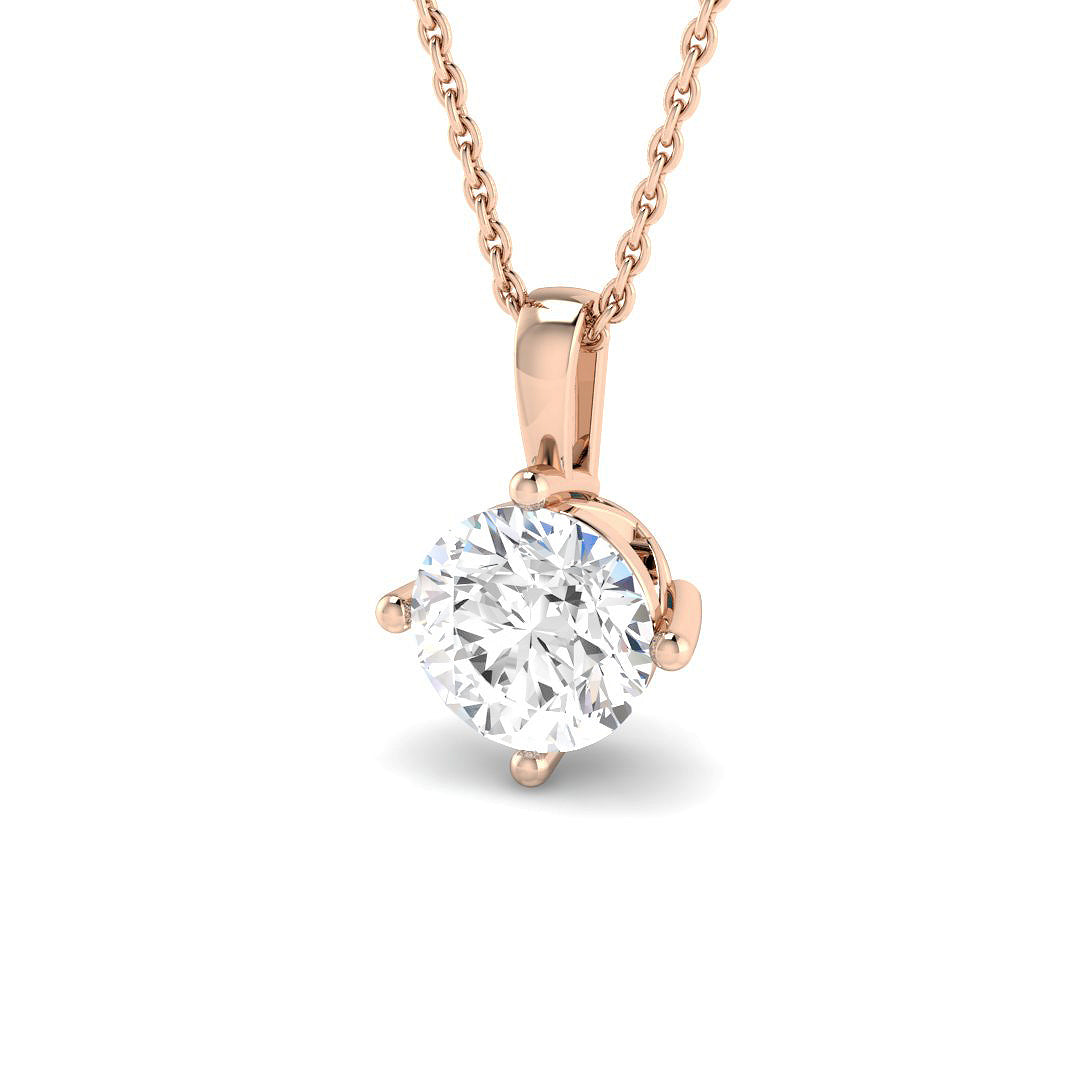 Solitaire Lab-Grown Diamond Ring 1.49ct–1.51ct – SP6774 – 18k Rose Gold
