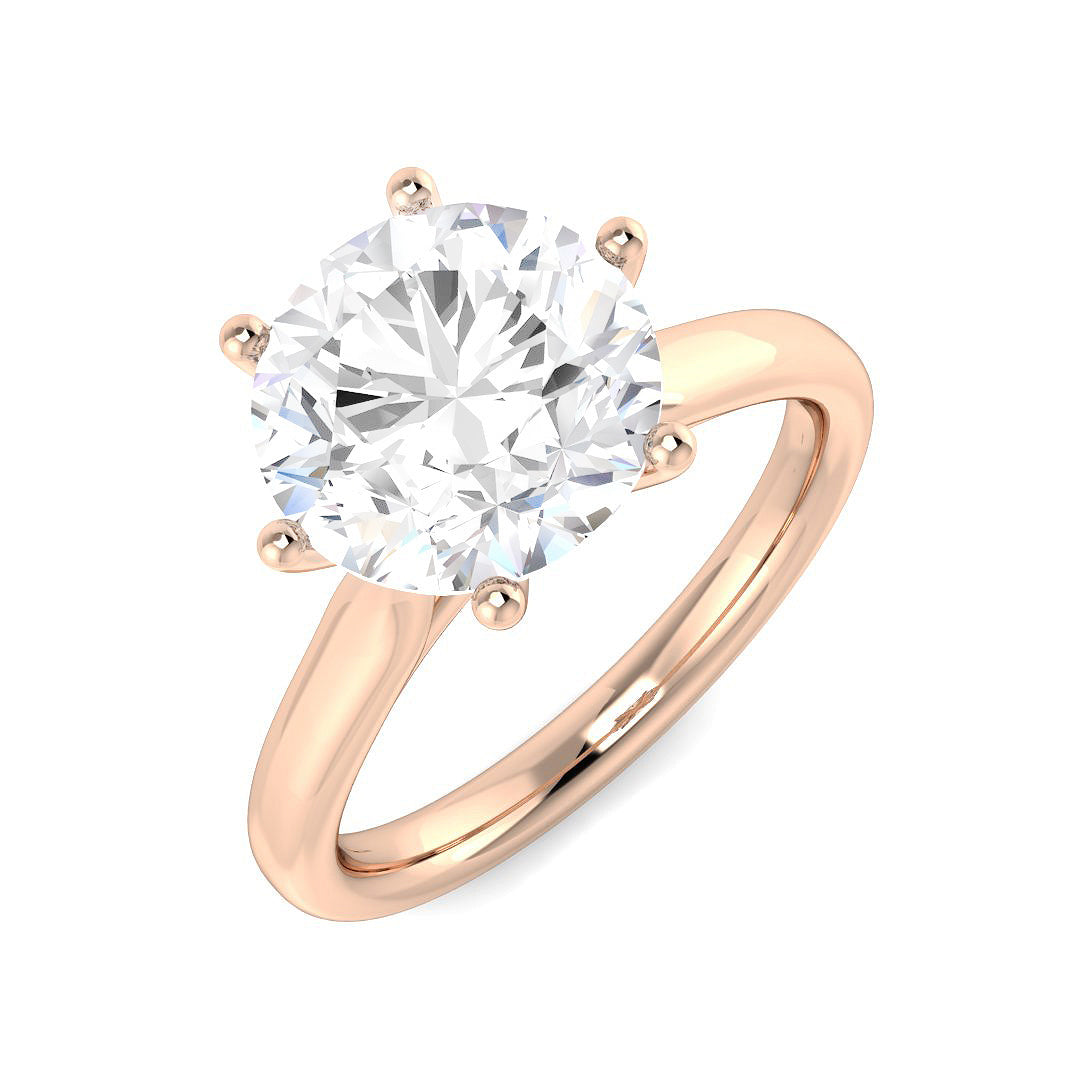 Engagement Lab-Grown Diamond Ring 3.0ct–3.01ct – SR5759-9.1 – 18k Rose Gold