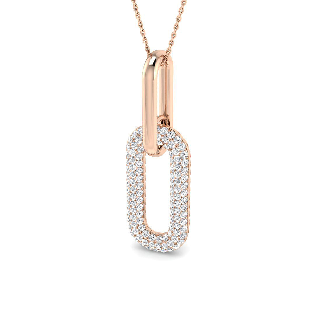 Paper Clip Diamond Ring 0.71ct–1.3ct – SP5548 – 18k Rose Gold