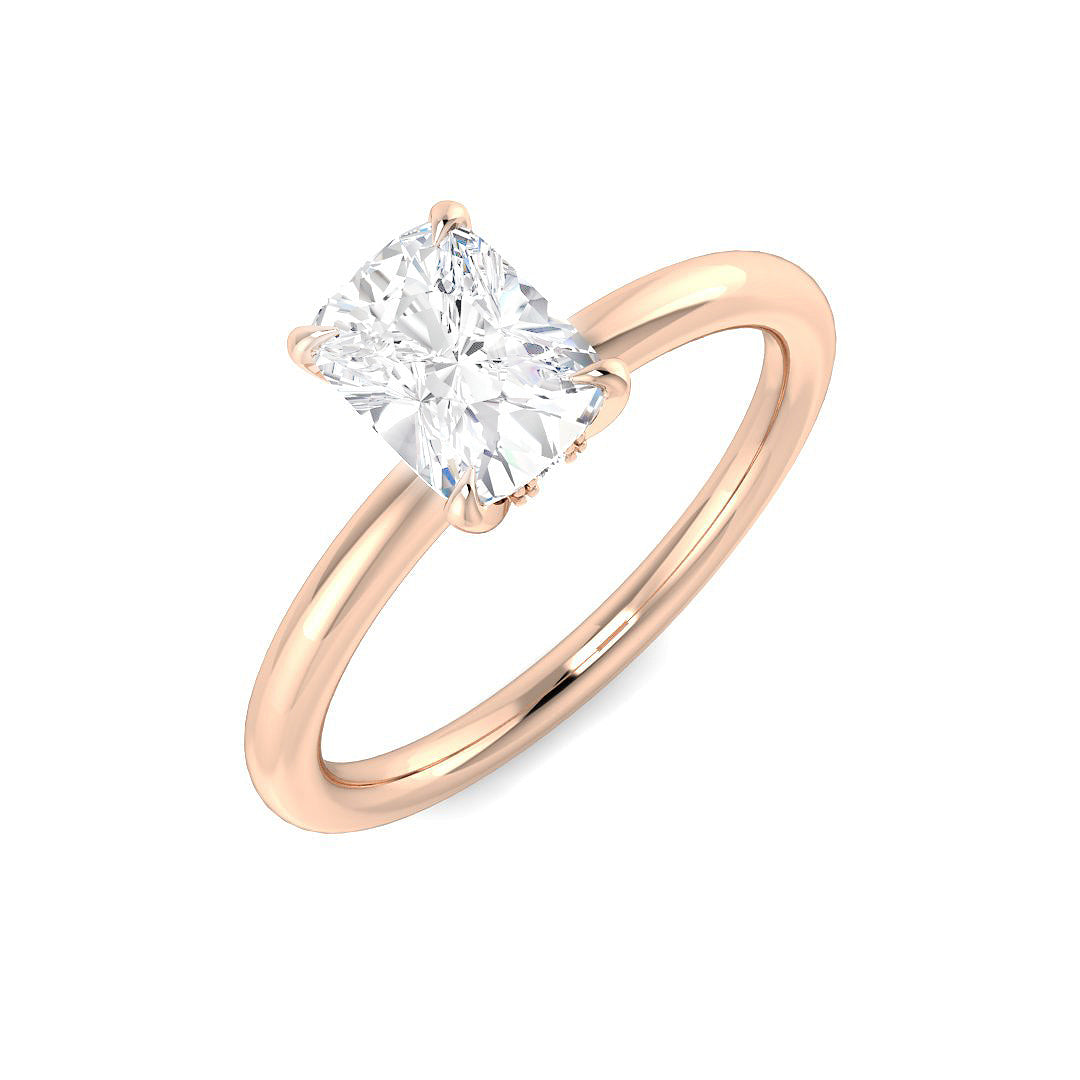 Engagement Lab-Grown Diamond Ring 1.05ct–1.08ct – SR5763 – 18k Rose Gold