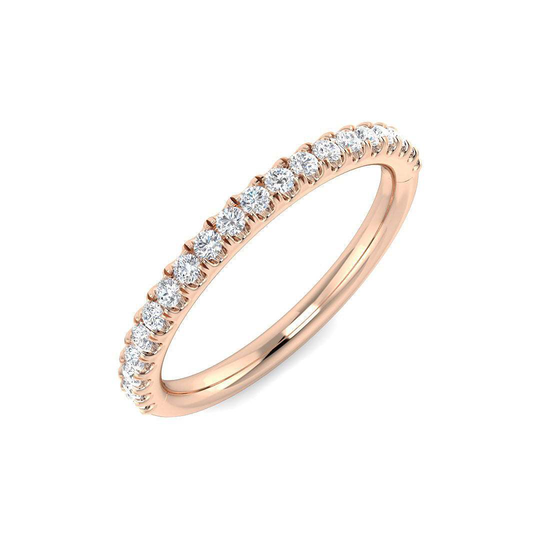 Half Eternity Diamond Ring 0.27ct – SR5938 – 18k Rose Gold