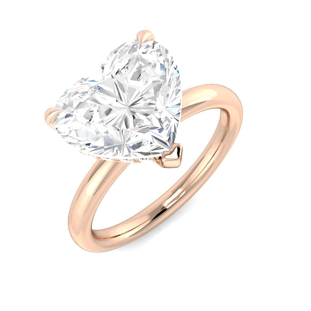 Engagement Lab-Grown Diamond Ring 4.23ct – SR6157 – 18k Rose Gold