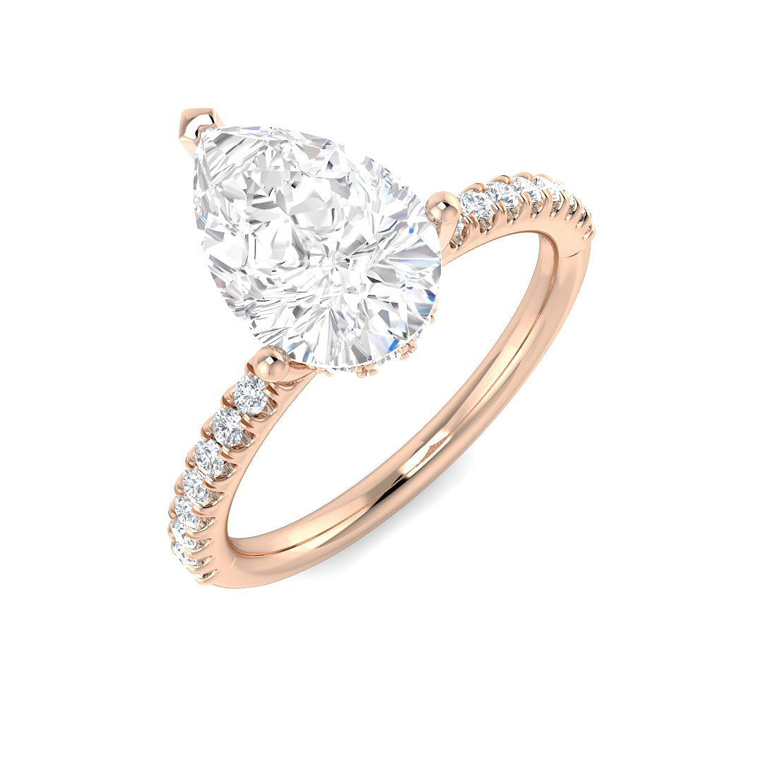 Engagement Lab-Grown Diamond Ring 2.36ct–2.38ct – SR5863 – 18k Rose Gold