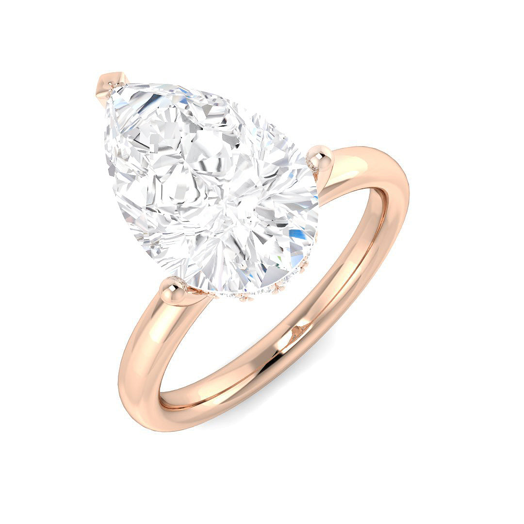 Engagement Lab-Grown Diamond Ring 4.23ct – SR5682 – 18k Rose Gold