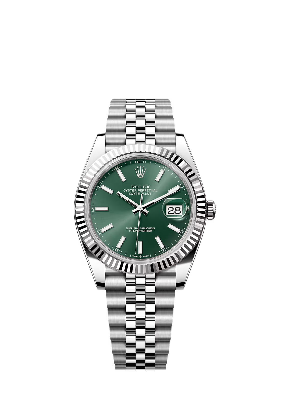 Rolex Datejust 41 126334 Mint Green Dial Jubilee