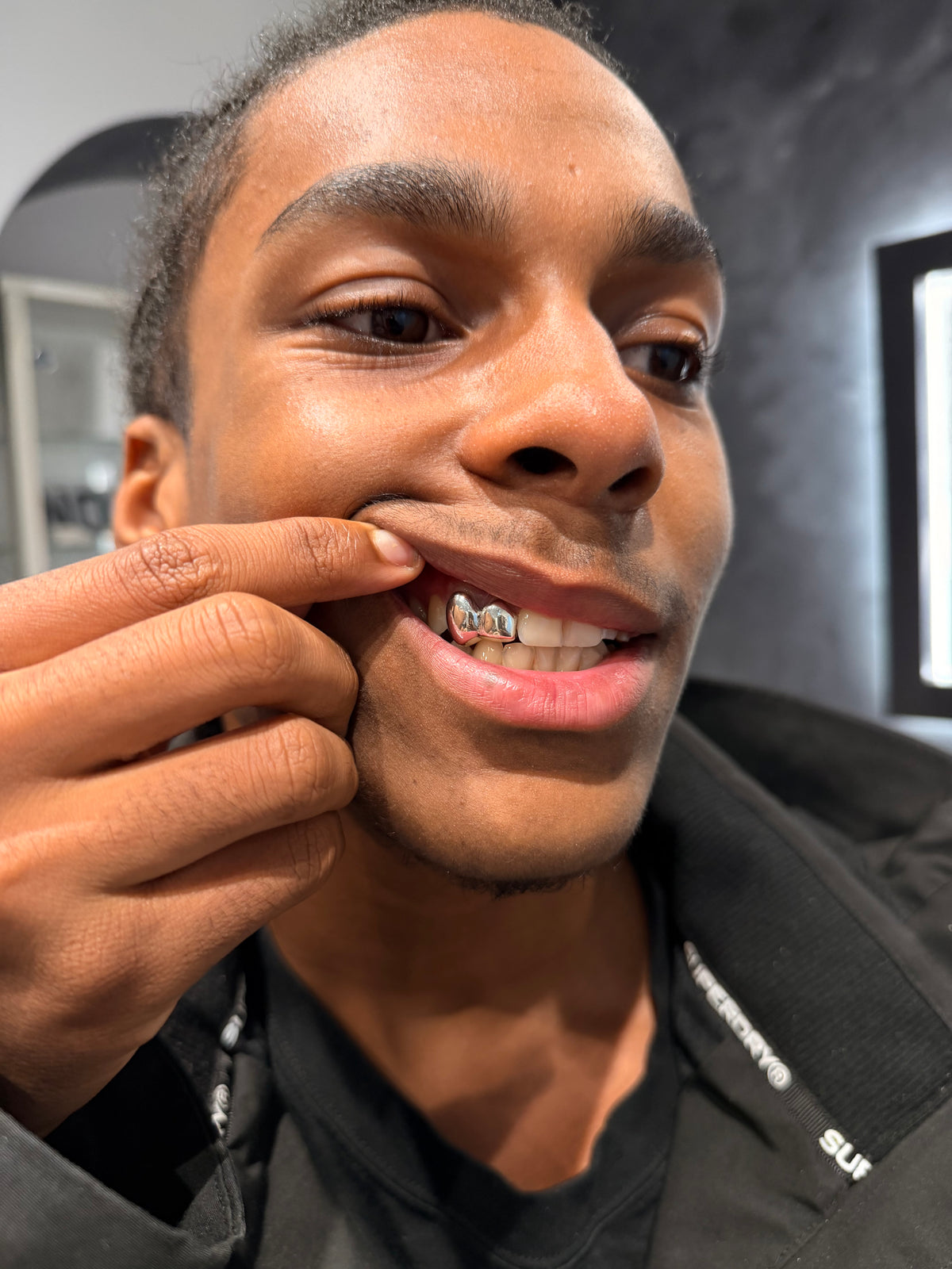 Double Tooth Grillz Cap, Custom Gold & Silver Grillz by Noir Flare