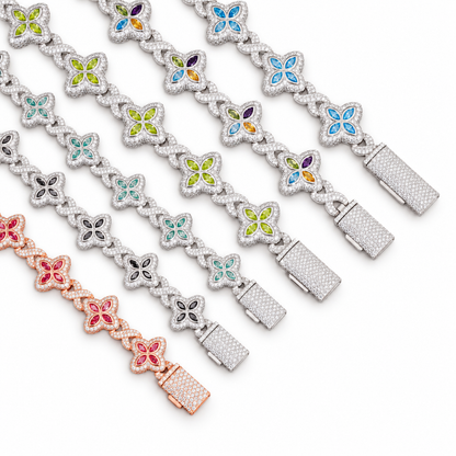 Marquise Clover Infinity Link Bracelet
