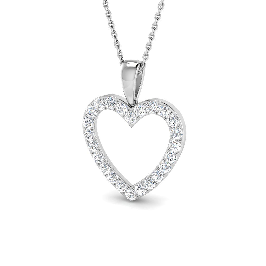 Heart Diamond Ring 0.53ct–4.4ct – SP2788 – 18k White Gold