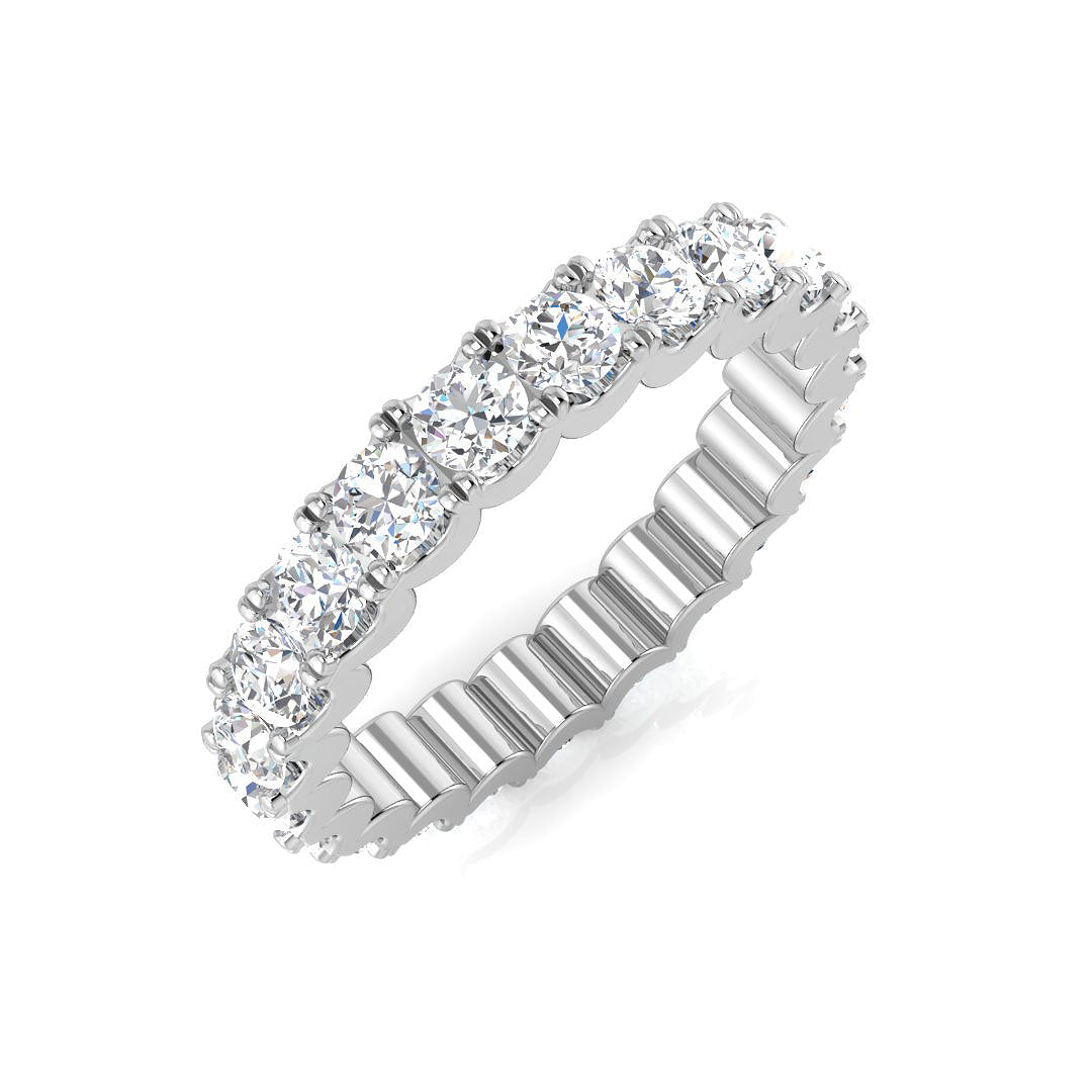 Full Eternity Diamond Ring 1.0ct–4.12ct – SR1258 – 18k White Gold