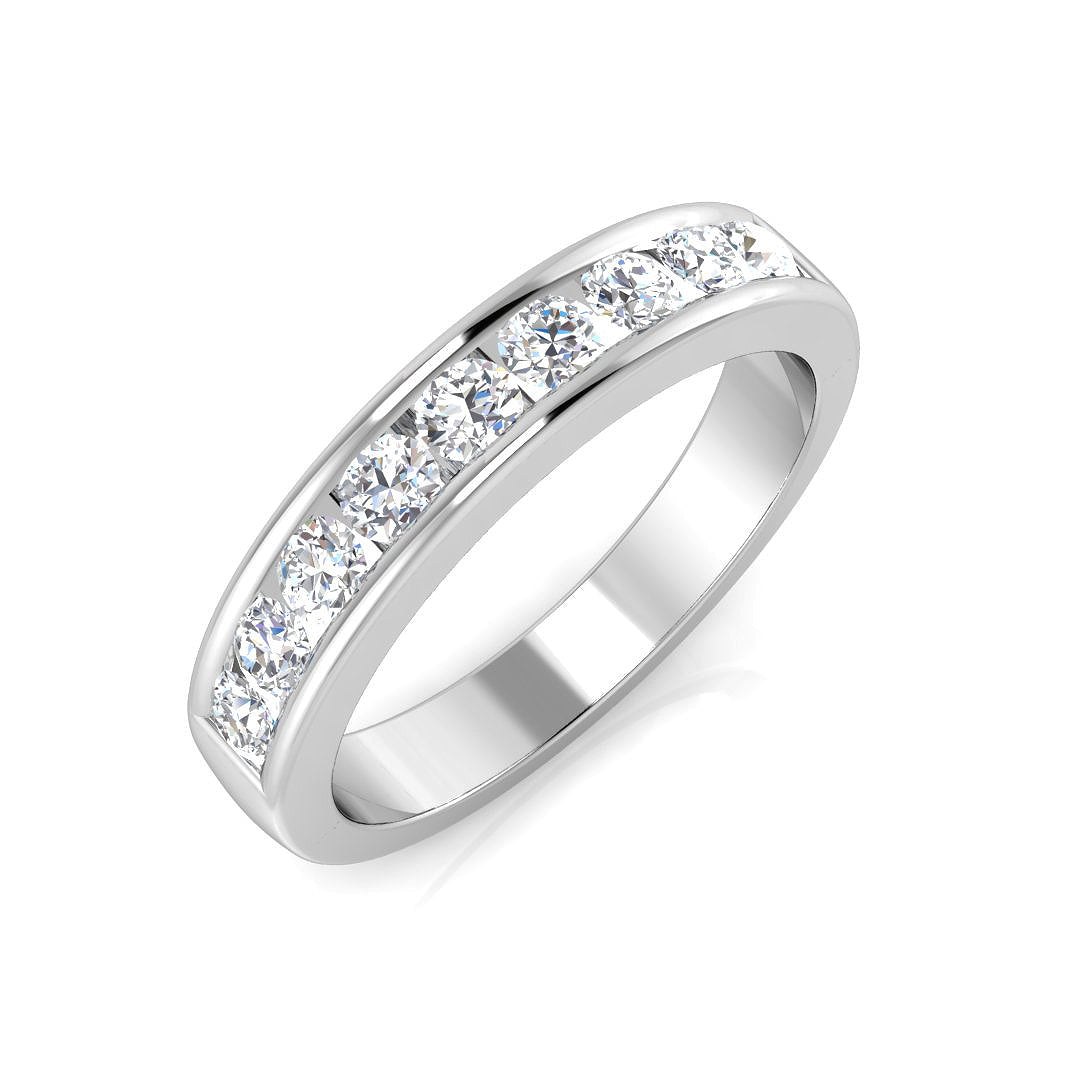 Half Eternity Diamond Ring 0.14ct–1.53ct – SR2193 – 18k White Gold