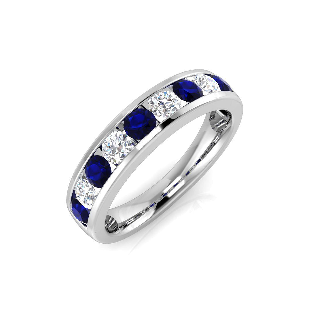 Half Eternity Diamond Ring 0.16ct–0.84ct – BJR0131~BS – 18k White Gold
