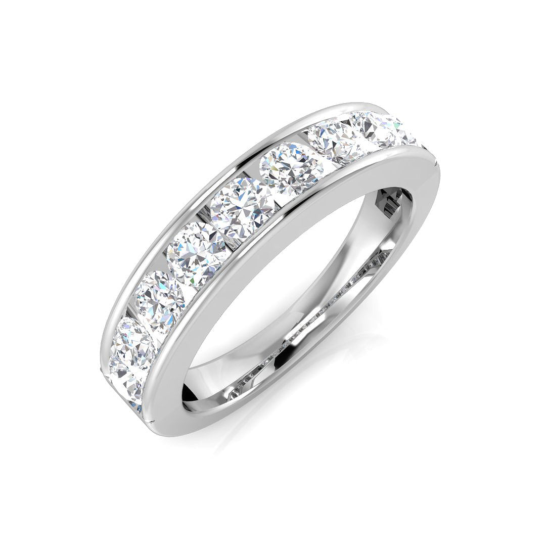 Half Eternity Diamond Ring 0.14ct–1.53ct – SR2193 – 18k White Gold