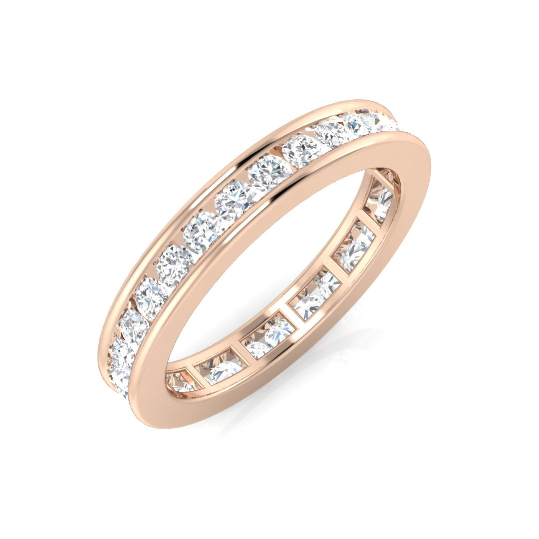 Full Eternity Diamond Ring 0.5ct–3.3ct – SL4304 – 18k Rose Gold