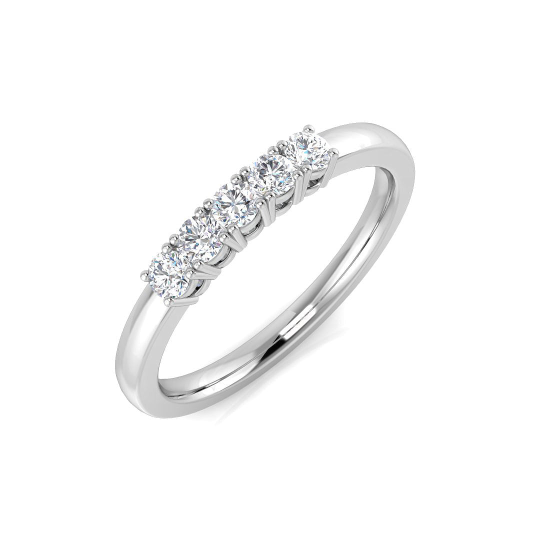 Five Stone Diamond Ring 0.23ct–0.98ct – SR3557 – 18k White Gold