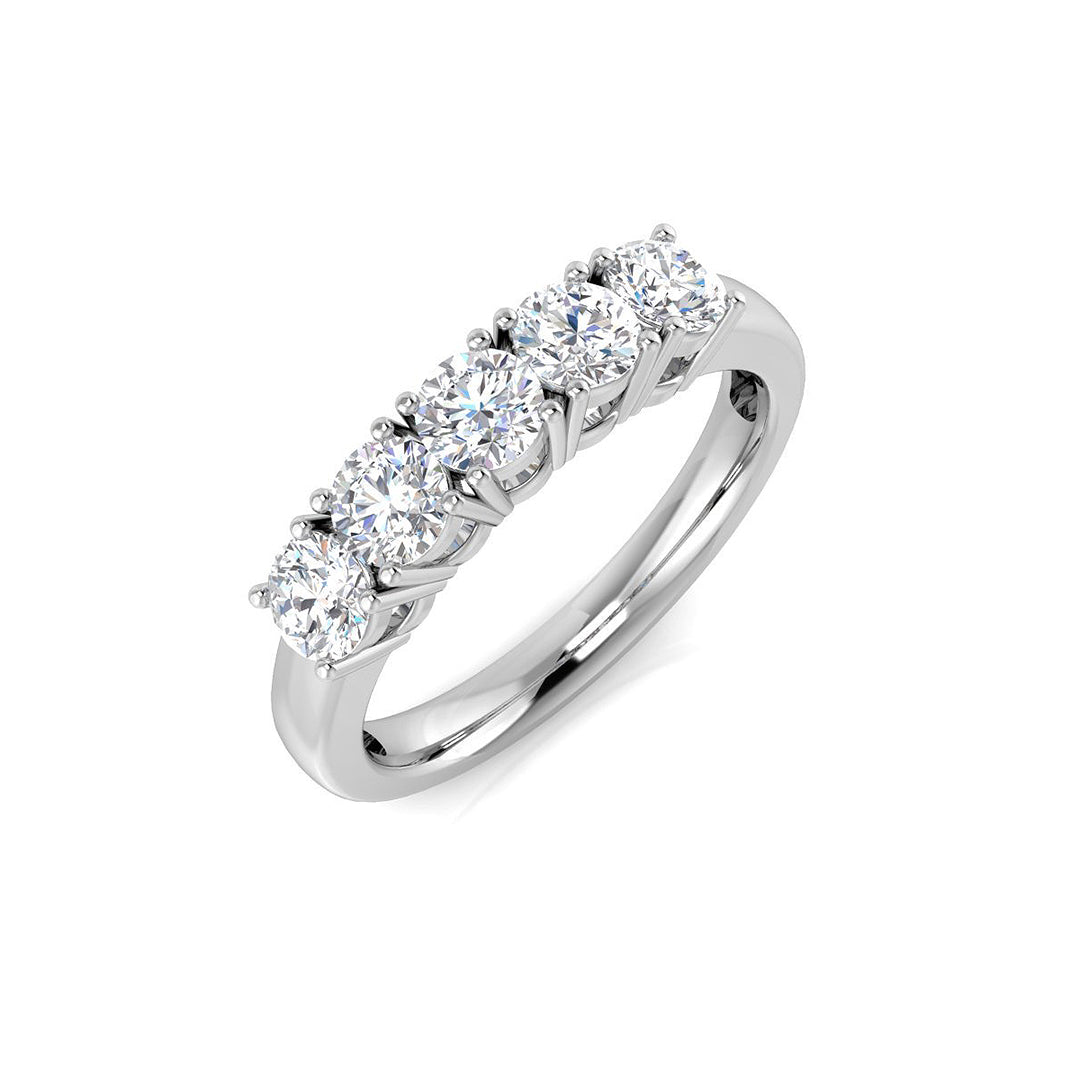 Five Stone Diamond Ring 0.23ct–0.98ct – SR3557 – 18k White Gold