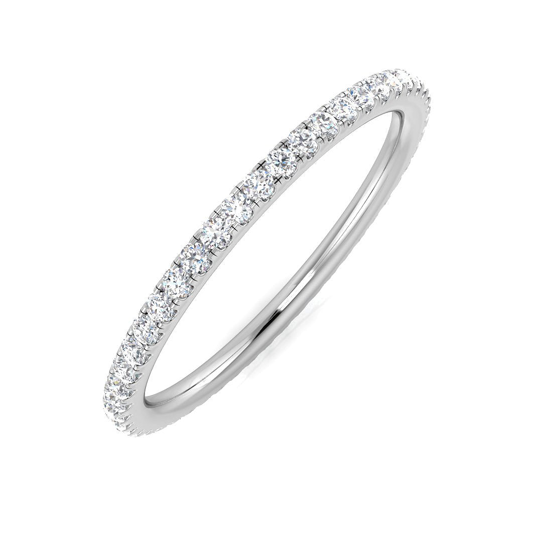 Full Eternity Diamond Ring 0.2ct–4.15ct – SR512 – 18k White Gold