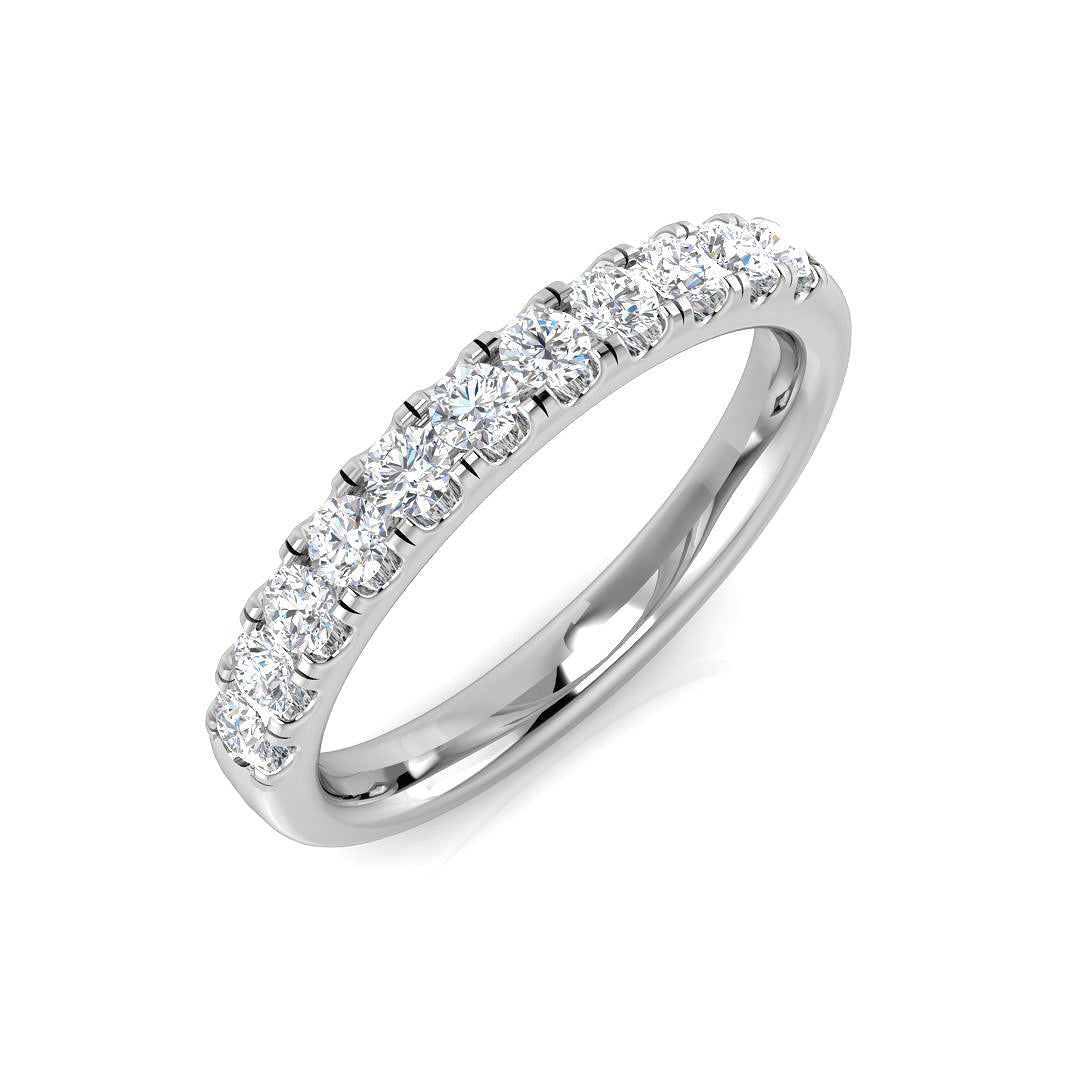 Half Eternity Diamond Ring 0.14ct–2.18ct – SR4962 – 18k White Gold