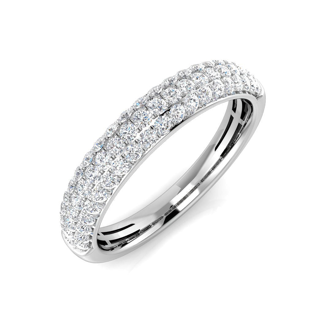 Half Eternity Diamond Ring 0.34ct–0.55ct – BJR0201 – 18k White Gold