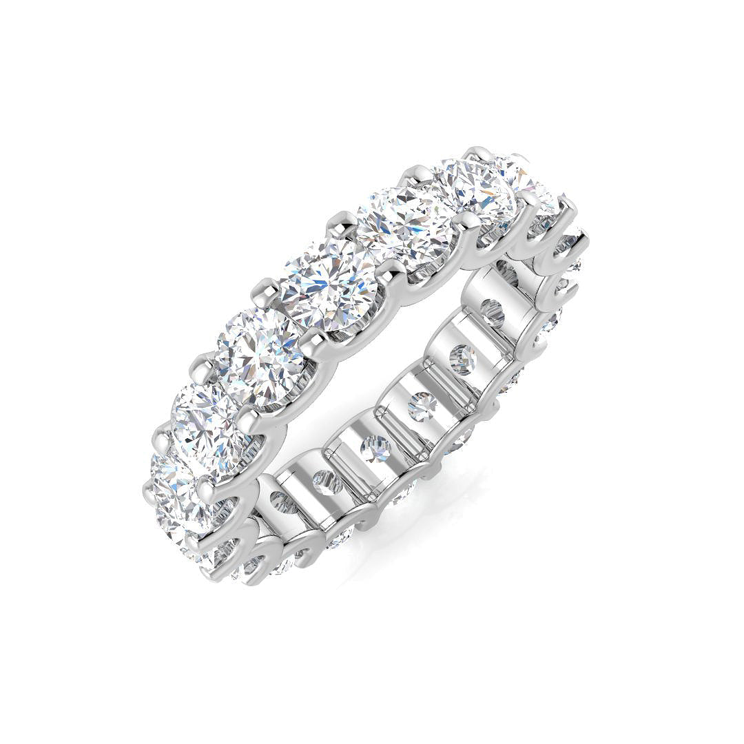 Full Eternity Diamond Ring 1.0ct–4.12ct – SR1258 – 18k White Gold