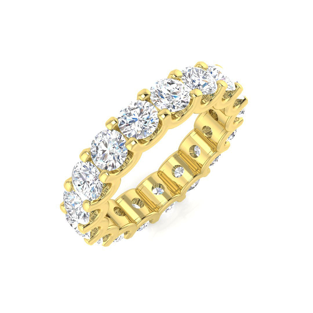 Full Eternity Diamond Ring 1.0ct–4.12ct – SR1258 – 18k Yellow Gold