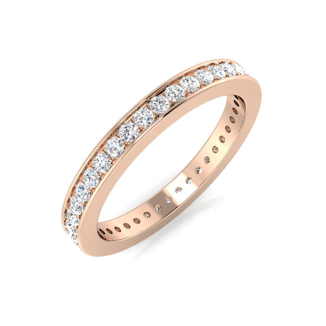 Full Eternity Diamond Ring 0.47ct–0.8ct – BJR0247 – 18k Rose Gold