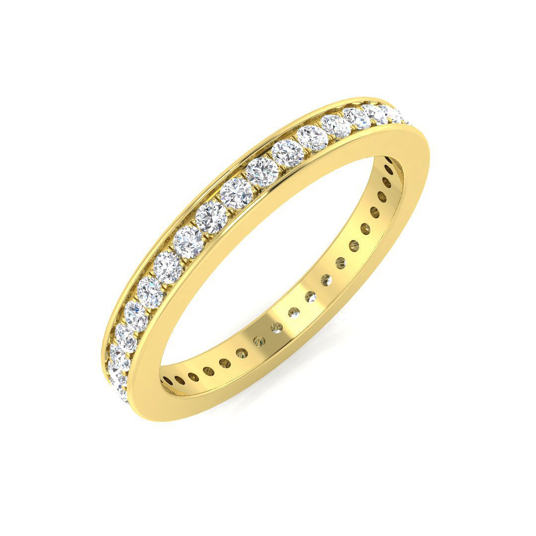 Full Eternity Diamond Ring 0.47ct–0.8ct – BJR0247 – 18k Yellow Gold