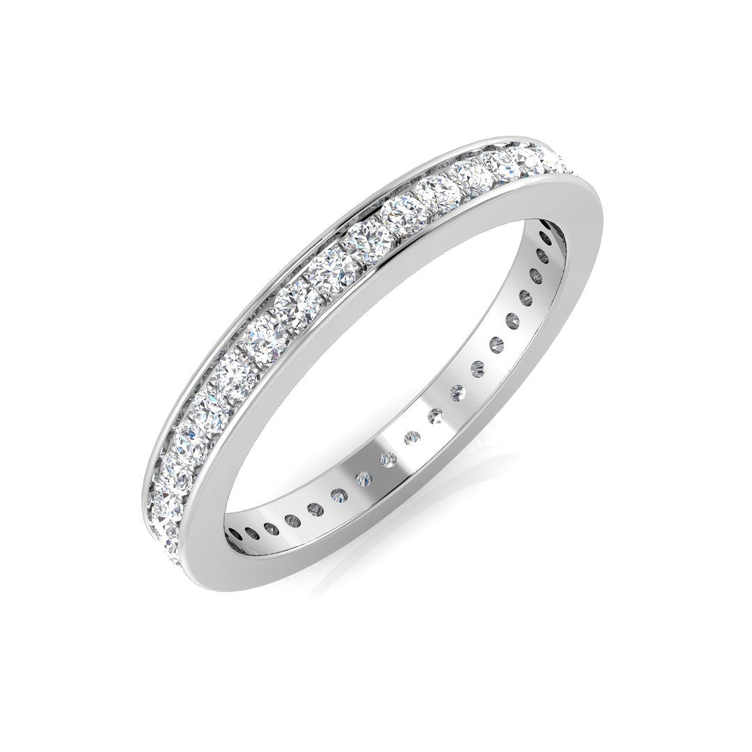 Full Eternity Diamond Ring 0.47ct–0.8ct – BJR0247 – 18k White Gold