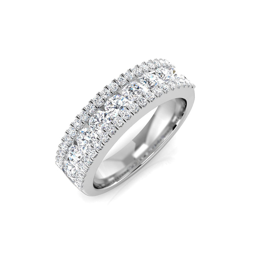 Half Eternity Diamond Ring 0.97ct–2.1ct – BJR0269 – 18k White Gold